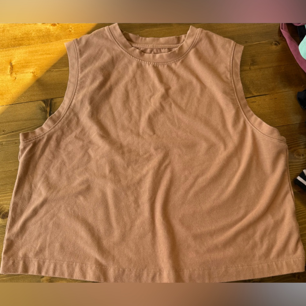 A New Day Clay/Terracotta Muscle Tank – Size Medium – Soft Stretch
